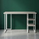 Стіл письмовий Кевин Ferrum-decor 75x140x60 Білий метал ДСП Кашемір 32 мм (FRD-108133) - фото 1