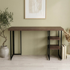 Стол письменный Кевин Ferrum-decor 75x140x70 Черный металл ДСП Дуб Кремона Канолло 32 мм (FRD-108042)