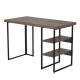 Стол письменный Кевин Ferrum-decor 75x100x60 Черный металл ДСП Дуб Кремона Канолло 32 мм (FRD-108012) - фото 3