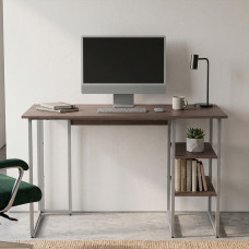 Стол письменный Кевин Ferrum-decor 75x140x70 Серый металл ДСП Дуб Кремона Канолло 16 мм (FRD-108041)