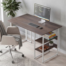 Стол письменный Кевин Ferrum-decor 75x140x70 Белый металл ДСП Дуб Кремона Канолло 16 мм (FRD-108040)