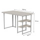 Стіл письмовий Кевин Ferrum-decor 75x100x60 Білий метал ДСП Кашемір 16 мм (FRD-108118) - фото 5