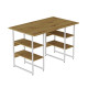 Компьютерный стол Ferrum-decor Карэн 75x140x60 белый ДСП Дуб Артизан 16мм (FRD-107252) - фото 2
