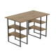 Компьютерный стол Ferrum-decor Карэн 75x140x60 черный ДСП Дуб Артизан 16мм (FRD-107256) - фото 3
