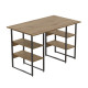 Компьютерный стол Ferrum-decor Карэн 75x140x60 черный ДСП Дуб Артизан 32мм (FRD-107257) - фото 2