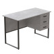 Компьютерный стол Ferrum-decor Гарри 75x140x70 черный ДСП Бетон 32мм (FRD-107311) - фото 2