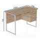 Компьютерный стол Ferrum-decor Гарри 75x140x70 черный ДСП Бетон 32мм (FRD-107311) - фото 6