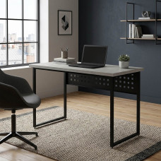 Стол письменный Майк Ferrum-decor 75x120x60 Черный металл ДСП Кашемир 16 мм (FRD-108303)