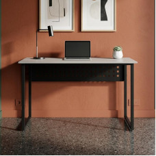 Стол письменный Майк Ferrum-decor 75x140x60 Черный металл ДСП Кашемир 16 мм (FRD-108309)