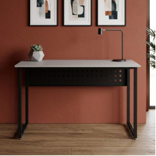 Стол письменный Майк Ferrum-decor 75x100x70 Черный металл ДСП Кашемир 16 мм (FRD-108315)