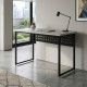 Стіл письмовий Майк Ferrum-decor 75x140x60 Чорний метал ДСП Кашемір 16 мм (FRD-108309) - фото 1