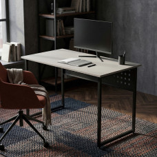 Стол письменный Майк Ferrum-decor 75x100x60 Черный металл ДСП Кашемир 16 мм (FRD-108297)