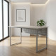 Стол письменный Майк Ferrum-decor 75x120x60 Серый металл ДСП Кашемир 16 мм (FRD-108305) - фото 1
