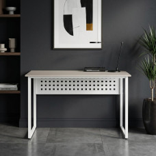 Стол письменный Майк Ferrum-decor 75x120x60 Белый металл ДСП Кашемир 16 мм (FRD-108304)