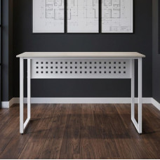 Стол письменный Майк Ferrum-decor 75x100x70 Белый металл ДСП Кашемир 16 мм (FRD-108316)