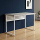Стол письменный Майк Ferrum-decor 75x120x70 Белый металл ДСП Кашемир 16 мм (FRD-108322) - фото 1