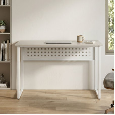 Стіл письмовий Майк Ferrum-decor 75x140x60 Білий метал ДСП Кашемір 16 мм (FRD-108310)