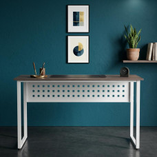 Стол письменный Майк Ferrum-decor 75x140x60 Белый металл ДСП Дуб Кремона Канолло 16 мм (FRD-108202)
