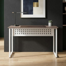 Стол письменный Майк Ferrum-decor 75x100x70 Белый металл ДСП Дуб Кремона Канолло 16 мм (FRD-108208)