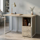 Письменный стол Ferrum-decor Отто 76x140x70 белый ДСП Дуб Сонома 32мм (FRD-101057) - фото 1
