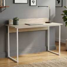 Письмовий стіл Ferrum-decor Скай 75x100x60 білий ДСП Дуб Сонома 16мм (FRD-101062)