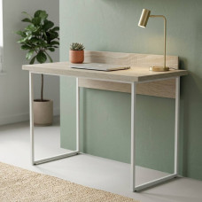 Письменный стол Ferrum-decor Скай 76x120x60 белый ДСП Дуб Сонома 32мм (FRD-101077)