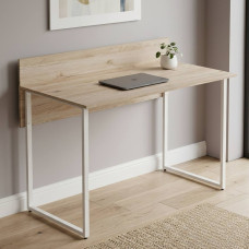 Компьютерный стол Ferrum-decor Скай 75x140x60 белый ДСП Дуб Сан-Марино 16мм (FRD-101084)