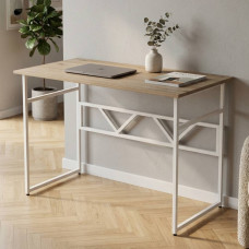 Комп'ютерний стіл Ferrum-decor Раян 75x120x60 білий ДСП Дуб Сан-Марино 16мм (FRD-101134)
