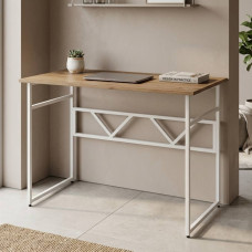 Компьютерный стол Ferrum-decor Раян 75x120x70 белый ДСП Дуб Сан-Марино 16мм (FRD-101164)