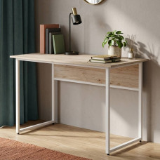 Компьютерный стол Ferrum-decor Коди 75x120x60 белый ДСП Дуб Сан-Марино 32мм (FRD-101199)