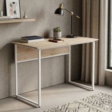 Компьютерный стол Ferrum-decor Коди 75x140x60 белый ДСП Дуб Сан-Марино 32мм (FRD-101209)
