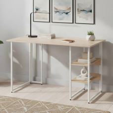 Компьютерный стол Ferrum-decor Кевин 75x120x60 белый ДСП Дуб Сан-Марино 16мм (FRD-101252)