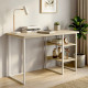 Письменный стол Ferrum-decor Кевин 76x140x60 белый ДСП Дуб Сонома 32мм (FRD-101265) - фото 1