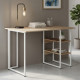 Компьютерный стол Ferrum-decor Кевин 75x140x60 белый ДСП Дуб Сан-Марино 32мм (FRD-101267) - фото 1