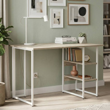 Письменный стол Ferrum-decor Кевин 75x120x70 белый ДСП Дуб Сонома 16мм (FRD-101278)