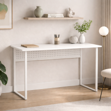 Письмовий стіл Ferrum-decor Майк 75x120x60 білий ДСП Біле 16мм (FRD-101307)