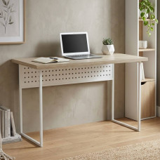 Письмовий стіл Ferrum-decor Майк 76x120x60 білий ДСП Дуб Сонома 32мм (FRD-101313)