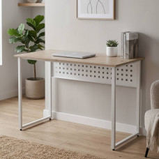 Комп'ютерний стіл Ferrum-decor Майк 75x140x60 білий ДСП Дуб Сан-Марино 32мм (FRD-101325)