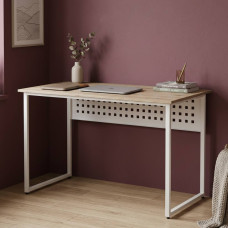 Комп'ютерний стіл Ferrum-decor Майк 75x100x70 білий ДСП Дуб Сан-Марино 16мм (FRD-101330)