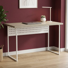 Письменный стол Ferrum-decor Майк 76x100x70 белый ДСП Дуб Сонома 32мм (FRD-101333)