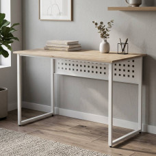 Компьютерный стол Ferrum-decor Майк 75x100x70 белый ДСП Дуб Сан-Марино 32мм (FRD-101335)