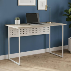 Письменный стол Ferrum-decor Майк 75x140x70 белый ДСП Дуб Сонома 16мм (FRD-101348)