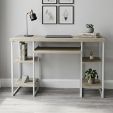 Письменный стол Ferrum-decor Тим 76x120x70 белый ДСП Дуб Сонома 32мм (FRD-101377)