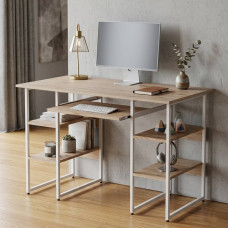 Компьютерный стол Ferrum-decor Тим 75x140x70 белый ДСП Дуб Сан-Марино 32мм (FRD-101389)