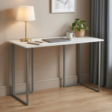 Письменный стол Ferrum-decor Ханна 75x140x60 серый ДСП Белое 16мм (FRD-101411)