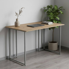 Компьютерный стол Ferrum-decor Ханна 75x140x60 серый ДСП Дуб Сан-Марино 16мм (FRD-101414)