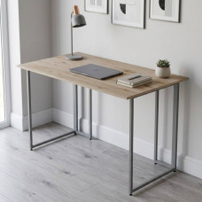 Компьютерный стол Ferrum-decor Ханна 75x140x60 серый ДСП Дуб Сан-Марино 32мм (FRD-101419)