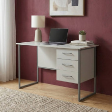Письменный стол Ferrum-decor Гарри 75x120x60 серый ДСП Белое 16мм (FRD-101451)