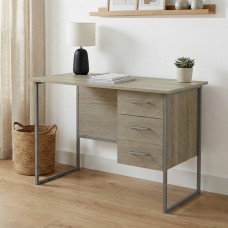 Письменный стол Ferrum-decor Гарри 75x120x60 серый ДСП Дуб Сонома 16мм (FRD-101452)