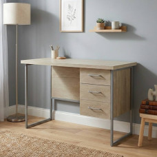 Письмовий стіл Ferrum-decor Гаррі 75x120x60 сірий ДСП Дуб Сонома 32мм (FRD-101457)